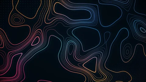 Abstract animated topography background. Memphis minimal background. Stock Footage 121361196