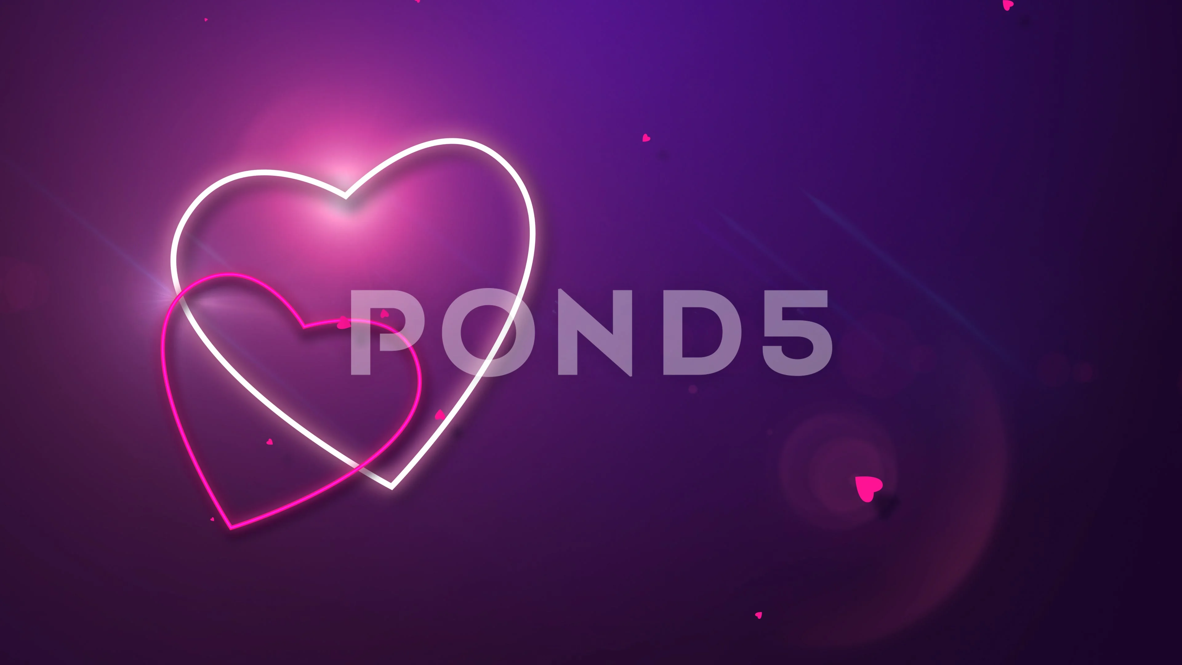 Valentine Love Background Neon Gradient