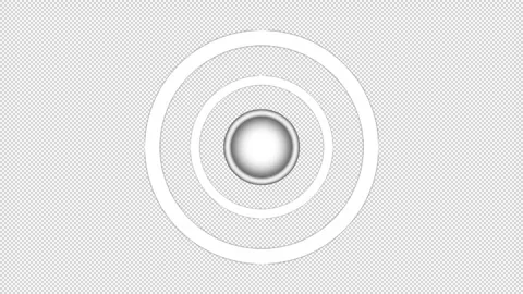 Abstract animated vibrating sound speaker membrane Stock Footage 276453722