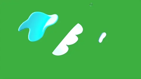 Abstract animated video loop on green sc... | Stock Video | Pond5