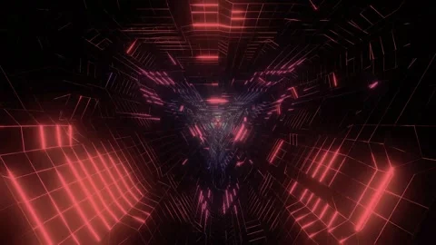 Abstract Animated Vortex – Digital Swirling Tunnel Animation 스톡 동영상 316783233