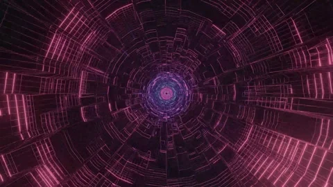 Abstract Animated Vortex – Digital Swirling Tunnel Animation 스톡 동영상 316783356