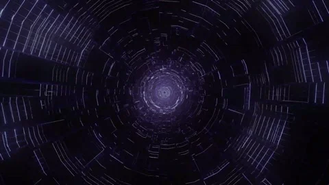 Abstract Animated Vortex – Digital Swirling Tunnel Animation 스톡 동영상 316783429