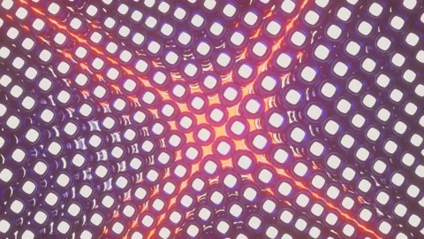 Abstract animated wave background. glowing three-dimensional objects move in the Видео 151543756