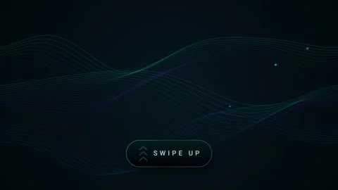 Abstract Animated Wave Background with a Glowing Swipe Up Button Ideal for .. Видео 347303101