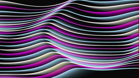 Abstract Animated Wavy Lines Creating a Dynamic Colorful Motion Видео 334959615