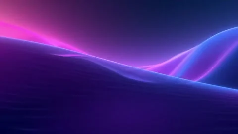 Abstract Animated Wavy Surface with Vibrant Neon Colors Stock Footage 314146519