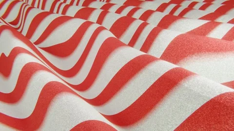 Abstract animation of 3D glitter candy cane pattern texture textile Stock Footage 258280499