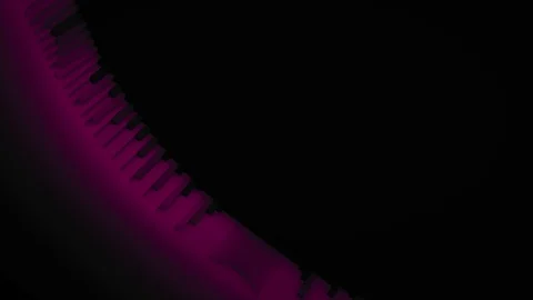 Abstract animation of 3d pattern with lots of rectangle geometry primitive forms Stock Footage 119995154