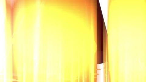 Abstract animation, 3d render of soft background with yellow and red color r Stock Footage 280371913