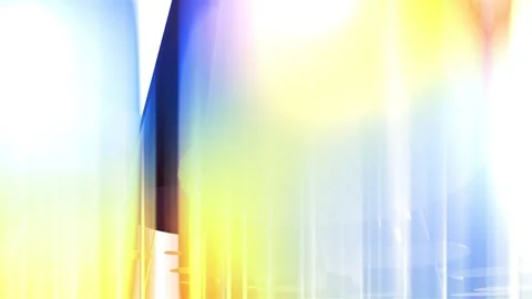 Abstract animation, 3d render of soft background with yellow And blue color Stock Footage 280371924