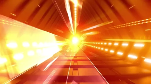 Abstract animation, 3d render of soft background with yellow and red color r Stock Footage 282198097