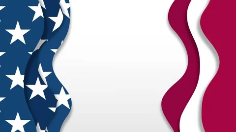Abstract animation of the american flag Vidéo 329155234