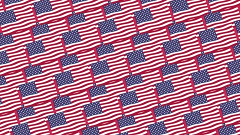 Abstract animation and distortion pattern of the USA flag on the background Stock Footage 171316783