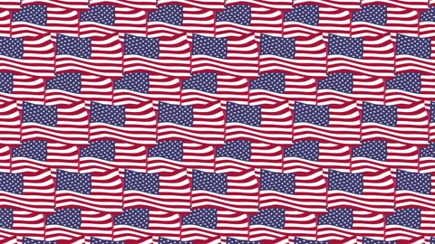 Abstract animation and distortion pattern of the USA flag on the background. Stock Footage 171316787
