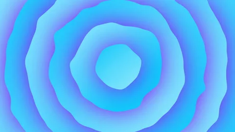 Abstract animation background blue rose shape Stock Footage 164464453