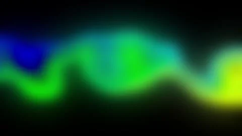 Abstract animation background with blurred colors in shades of neon green blue Stock Footage 314749856