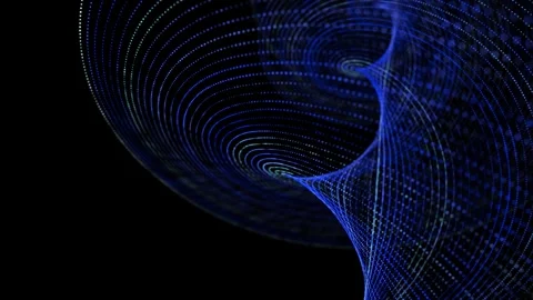 Abstract animation background with color grid connecting dots in technology.. Video stock 332158215