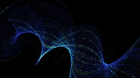 Abstract animation background with color grid conecting dots in tecnology s.. 動画素材 336488530