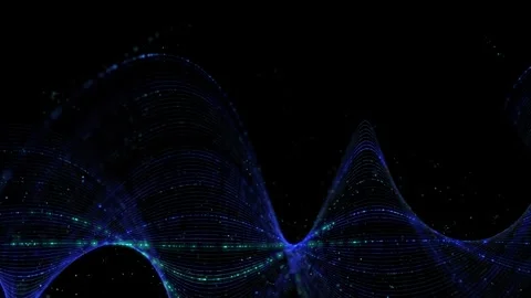 Abstract animation background with color grid conecting dots in tecnology s.. Stock Footage 340457668