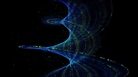 Abstract animation background with color grid conecting dots in tecnology s.. Stock Footage 341262718