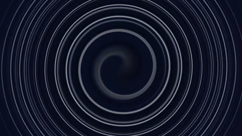 Abstract animation background with concentric circular patterns in dark blue and Stock-Footage 314195188