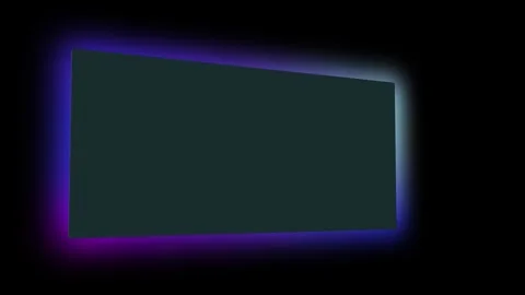 Abstract animation background with a dark rectangular shape surrounded by Stock Footage 318311030