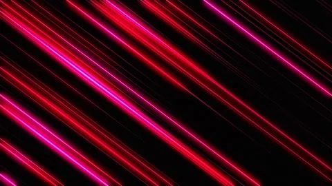 Abstract animation background with diagonal red and pink lines on a black Stock Footage 321904415
