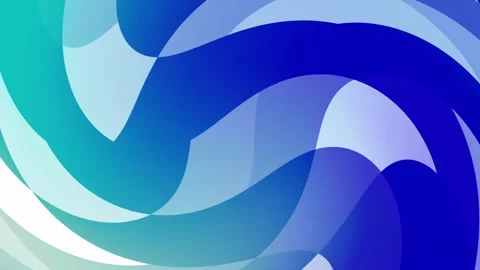 Abstract animation background with flowing shapes in shades of blue and Stock Footage 314670466