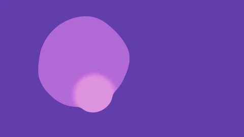 Abstract animation background with large purple and small pink moving circles on Stock Footage 311074416