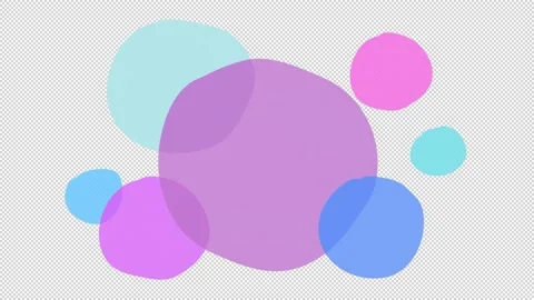 Abstract animation background multicolored balloons. Alpha channel Stock Footage 146833705