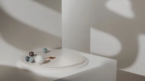 Abstract animation background. Simple geometric forms Stock Footage 211287757