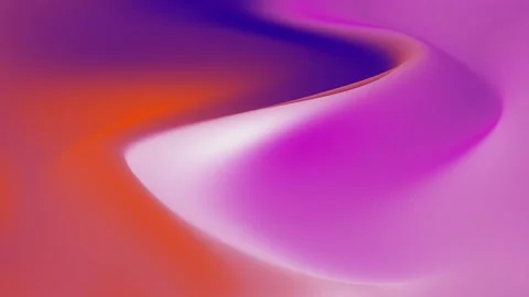 Abstract animation background with smooth gradients in purple, orange, and white Stock Footage 313236995