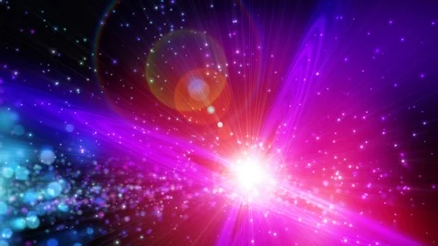 Abstract animation background space stylized stars rays particles loop 스톡 동영상 99258519