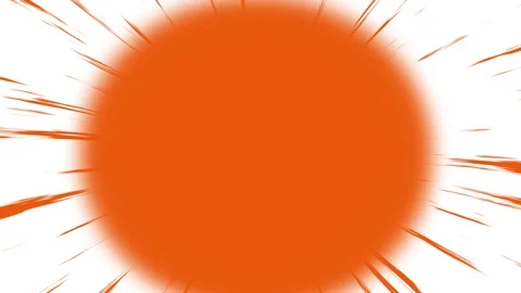 Abstract animation background with speed lines radiating from a central orange Stock Footage 313636375