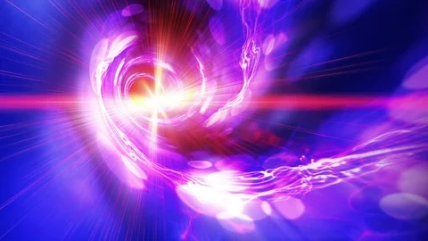Abstract animation background swirling spiraling light rays waves particles loop 스톡 동영상 99186086