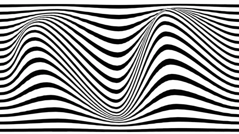 Abstract animation background with wavy black and white lines creating a dynamic Stock Footage 311272021