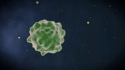 Abstract Animation of bacteria in microscopic view Stock Footage 91600386