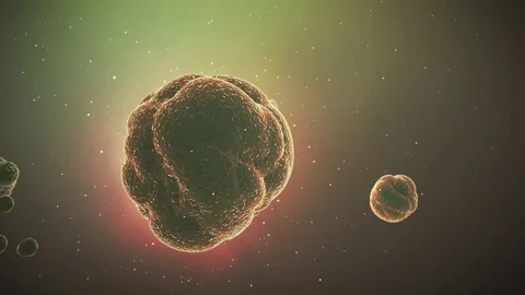 Abstract Animation of bacteria in microscopic view Stock Footage 91600513