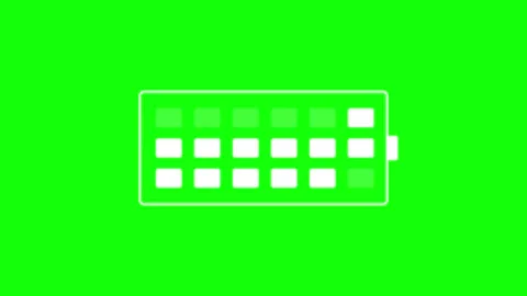 Abstract Animation of Battery Cell Matrix Charging and Discharging Cycle on.. Stock Footage 335631485