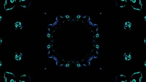 Abstract animation of the beautiful glittering 3d kaleidoscope. Stock Footage 130853143
