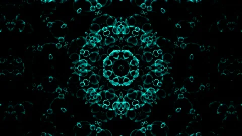 Abstract animation of the beautiful glittering 3d kaleidoscope. Stock Footage 130853298