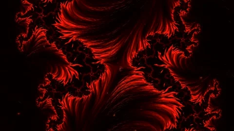 Abstract animation of beautiful red liquid marble moving.  4K Stock-Footage 207887297