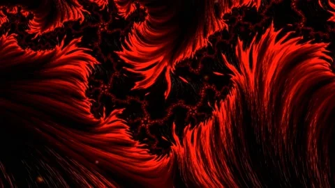 Abstract animation of beautiful red liquid marble moving.  4K Stock-Footage 207887400