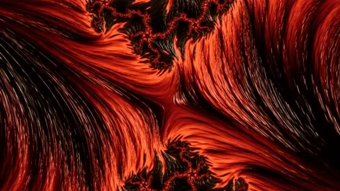 Abstract animation of beautiful red liquid marble moving.  4K Stock-Footage 207896089