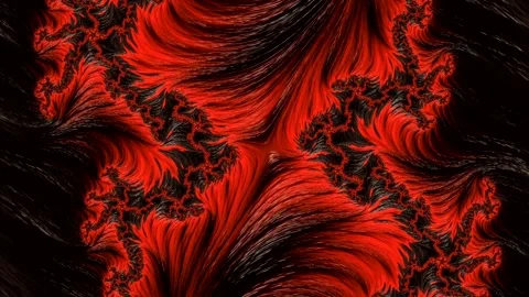 Abstract animation of beautiful red liquid marble moving.  4K Stock-Footage 207897656