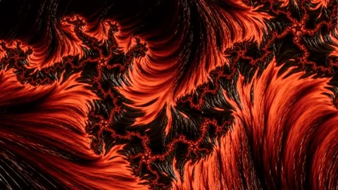 Abstract animation of beautiful red liquid marble moving.  4K Video stock 207899083