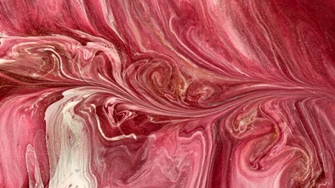 Abstract animation of beautiful red liquid marble moving. 4K Stock Footage 246843985