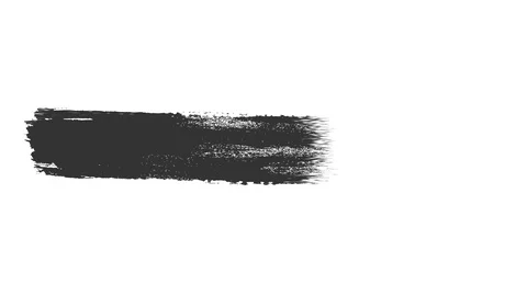 Abstract animation of black paint splash on white Stock Footage 129866830