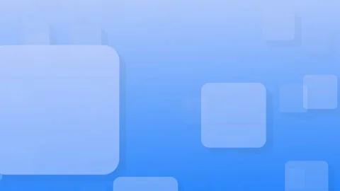 Abstract animation of a blue and white moving cube room Stock Footage 325686672